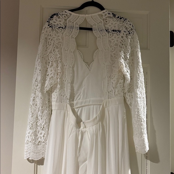 Lulus Awaken My Love White Long Sleeve Lace Maxi Dress - Picture 6 of 13